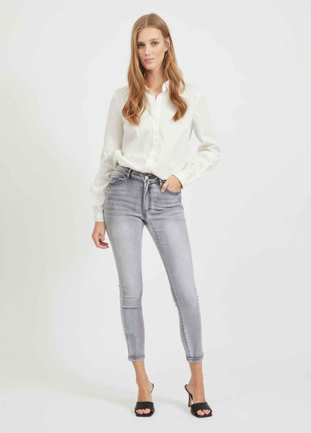 Джинсы Vila XS Серый (14055696b51)