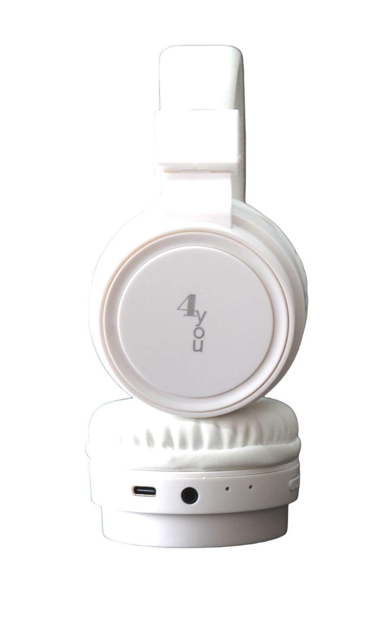 Навушники бездротові 4you CAPELLA Bluetooth 5.1 Type C White (1866705422)