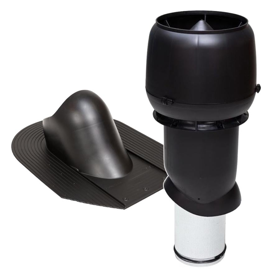 Выход вентиляционный Vilpe для битумной черепицы утепленный Ø 160 мм 500 мм 9005 Черный (30078877) - фото 1 Выход вентиляционный Vilpe для битумной черепицы утепленный Ø 160 мм 500 мм 9005 Черный (30078877) - фото 1