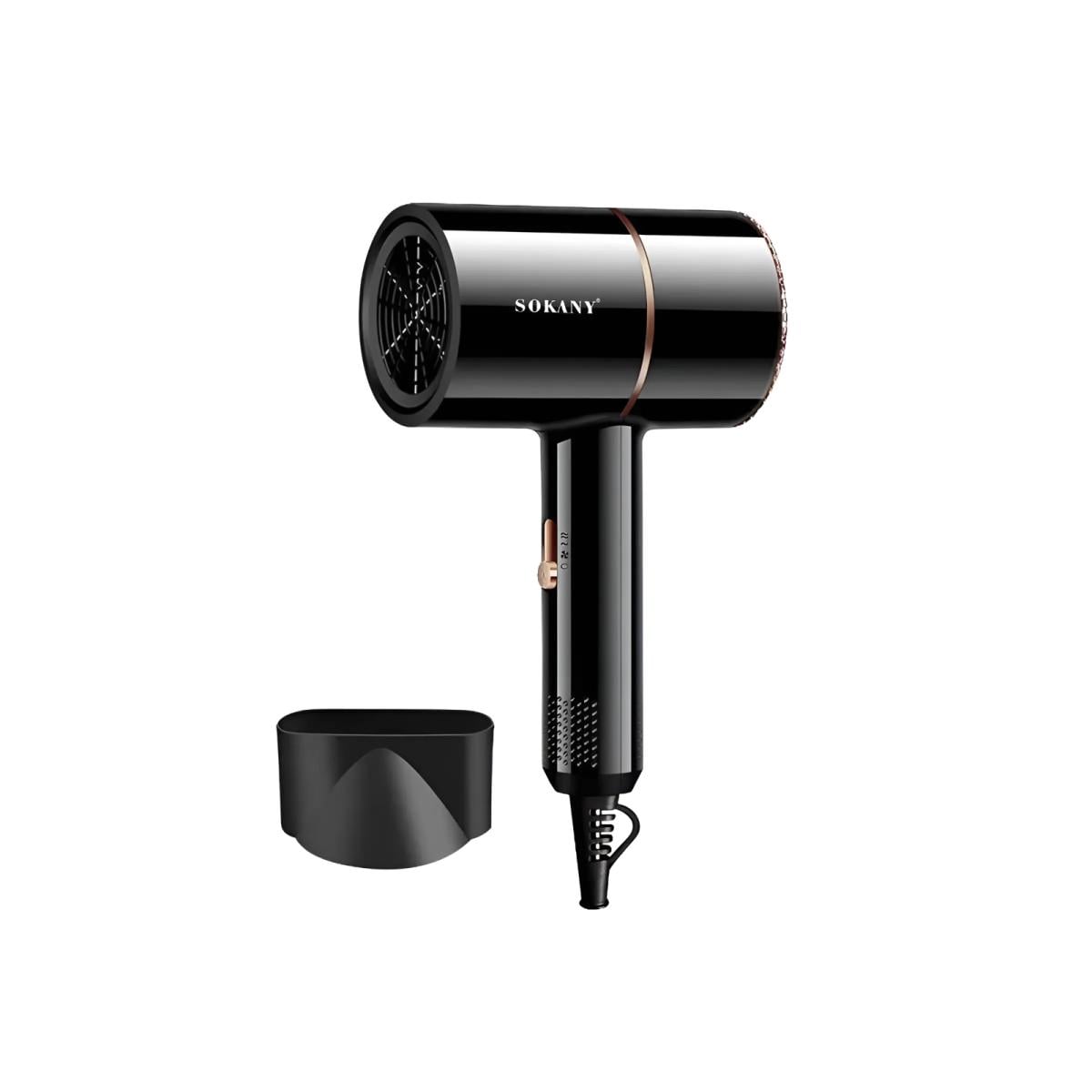 Фен для волосся із захистом від перегріву Sokany SKCF2241 із концентратором Чорний (100-107-SKCF2241)