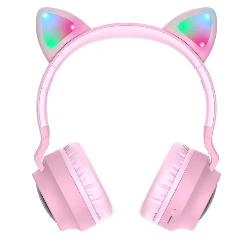 Гарнитура Hoco W27 Cat Ear Bluetooth Pink