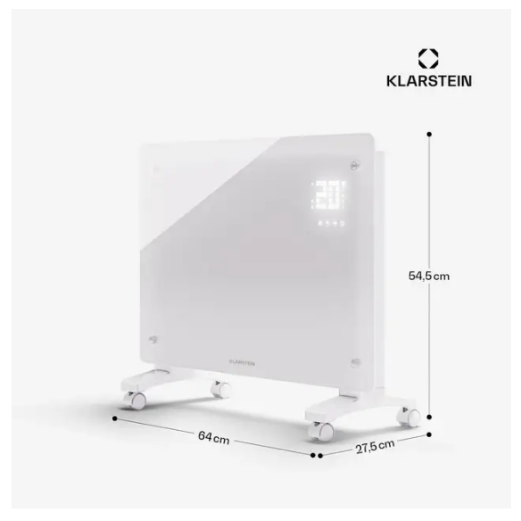 Конвекционный обогреватель KLARSTEIN Bornholm Smart умный напольный 1500 Вт (10045427) - фото 6 Конвекционный обогреватель KLARSTEIN Bornholm Smart умный напольный 1500 Вт (10045427) - фото 6