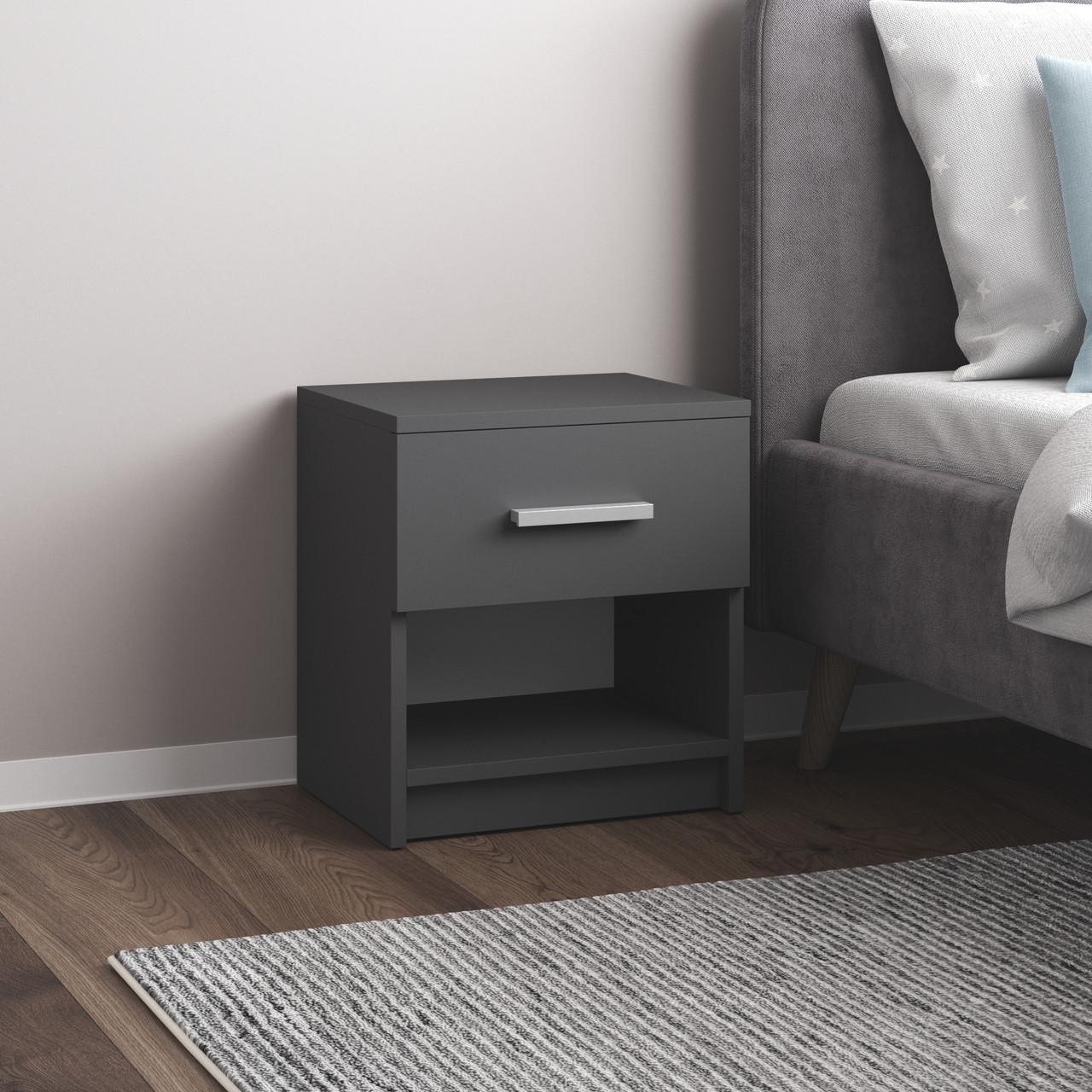 Тумба прикроватная Вайс M-48 386х292х410 мм Антрацит (30642483) - фото 1