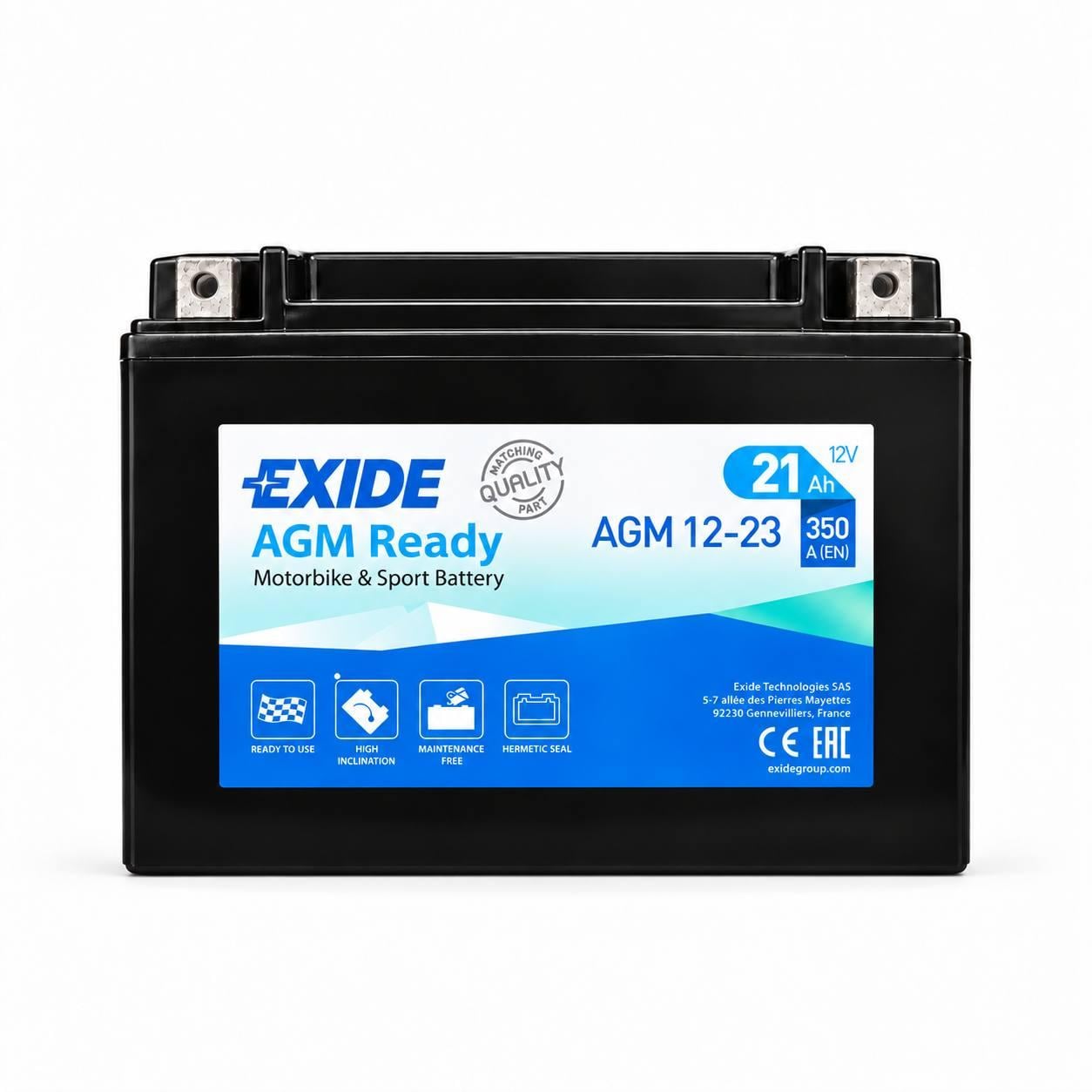 Акумулятор допоміжний EXIDE START-STOP AGM 21 Ah R+ 12V 350А EN (3210321251) Акумулятор допоміжний EXIDE START-STOP AGM 21 Ah R+ 12V 350А EN (3210321251)