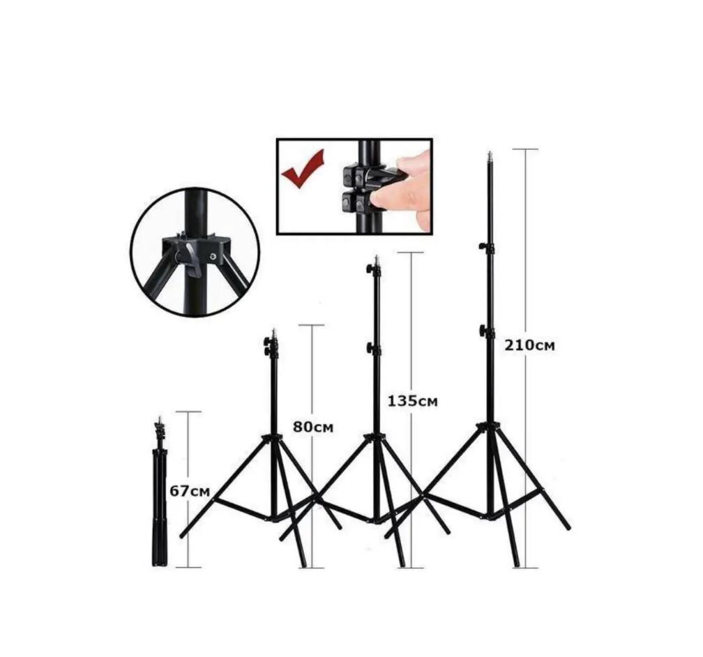 Лампа LED 18D с пультом кольцевая 45 см (RL-18 ) - фото 5