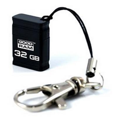 Флеш накопичувач USB Goodram Piccolo USB 2.0 32GB Black (UPI2-0320K0R11) - фото 3 Флеш накопичувач USB Goodram Piccolo USB 2.0 32GB Black (UPI2-0320K0R11) - фото 3