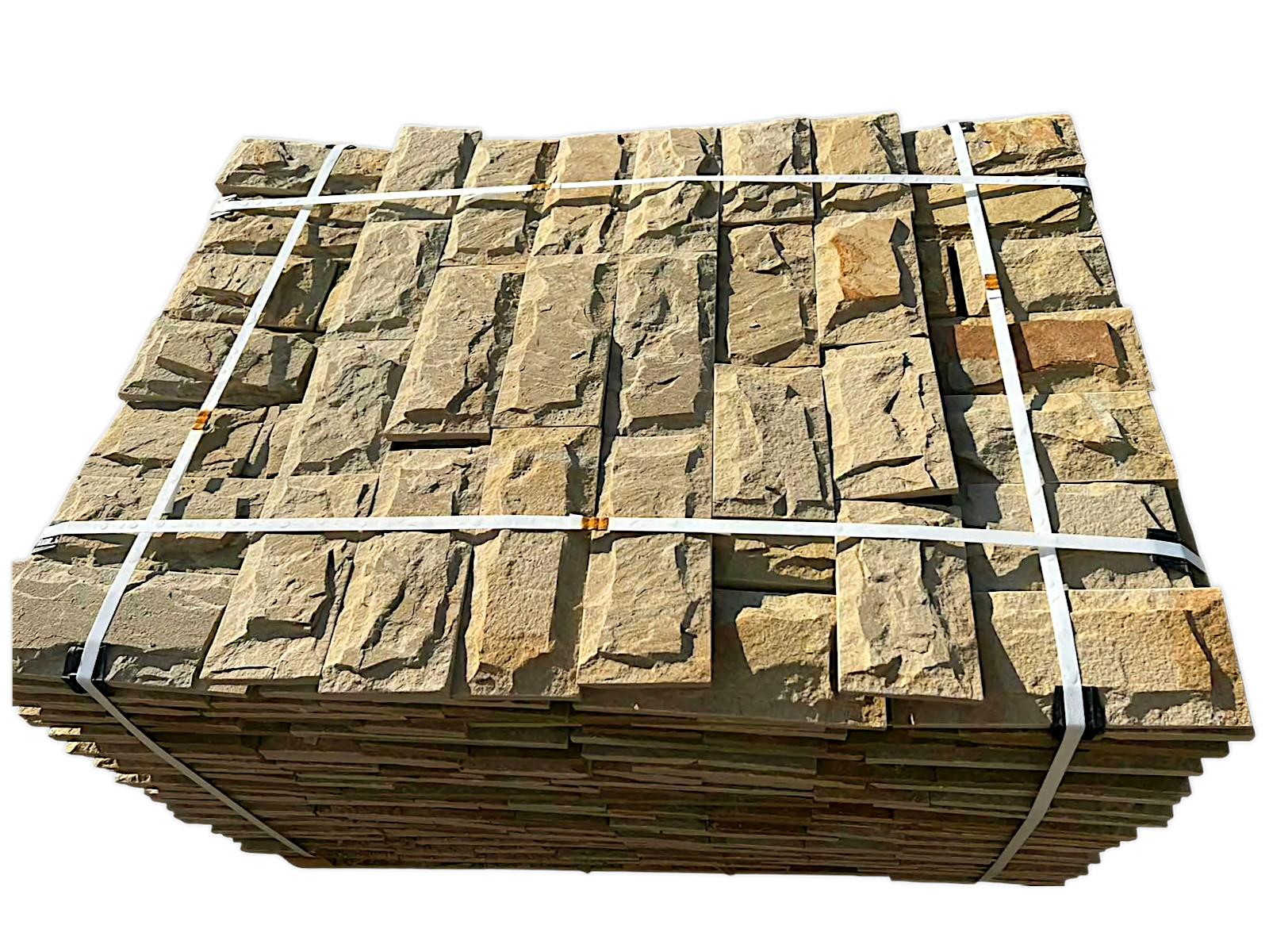 Плитка для фасаду та каміну рустована STONELAK YELLOW POLLY з каменю пісковика 10 см 1 м. кв./1 палета 15 м.кв. (991004) - фото 4 Плитка для фасаду та каміну рустована STONELAK YELLOW POLLY з каменю пісковика 10 см 1 м. кв./1 палета 15 м.кв. (991004) - фото 4