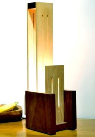 Светильник напольный из дерева Бентон Бланже/Капучино (НПС-00420109)