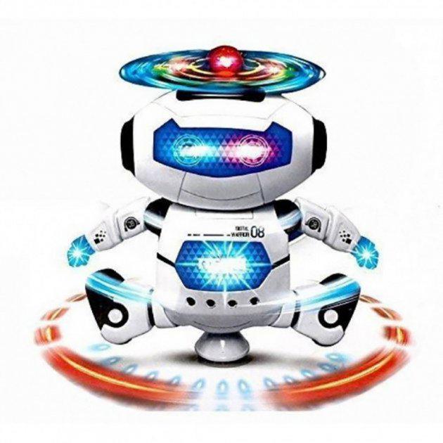 Робот танцующий Lezhou Toys Dancing Robot на батарейках (ML-1638) - фото 3 Робот танцующий Lezhou Toys Dancing Robot на батарейках (ML-1638) - фото 3