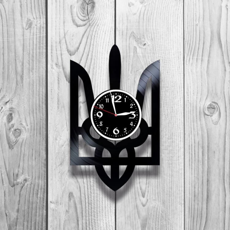 Часы настенные Тризуб 0249 из виниловой пластинки