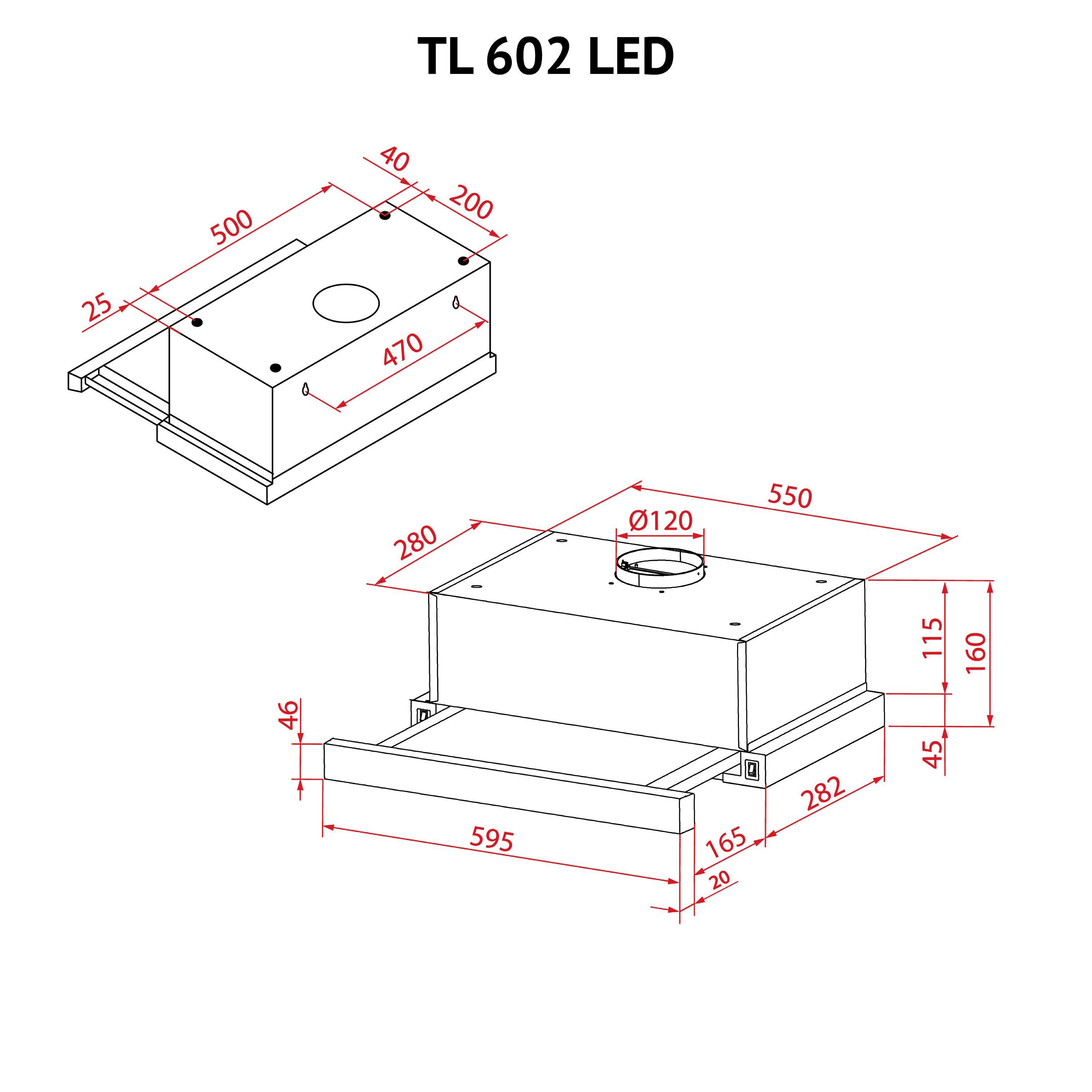 Вытяжка Perfelli TL 602 BL LED - фото 11