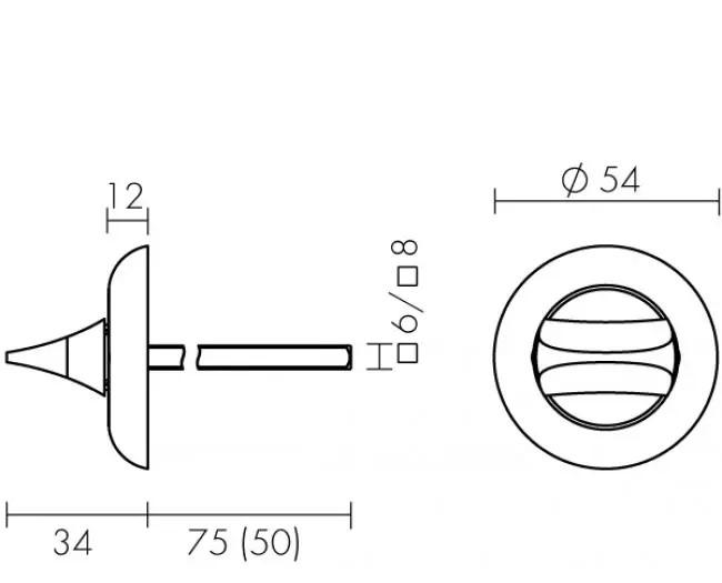 Засувка врізна Аріко одностороння Чорний (18038727) - фото 3 Засувка врізна Аріко одностороння Чорний (18038727) - фото 3