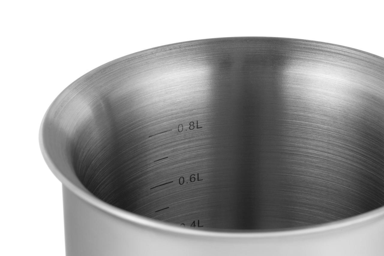 Молочник с нержавеющей стали Edenberg с крышкой со свистком 1 л (26154811) - фото 4 Молочник с нержавеющей стали Edenberg с крышкой со свистком 1 л (26154811) - фото 4