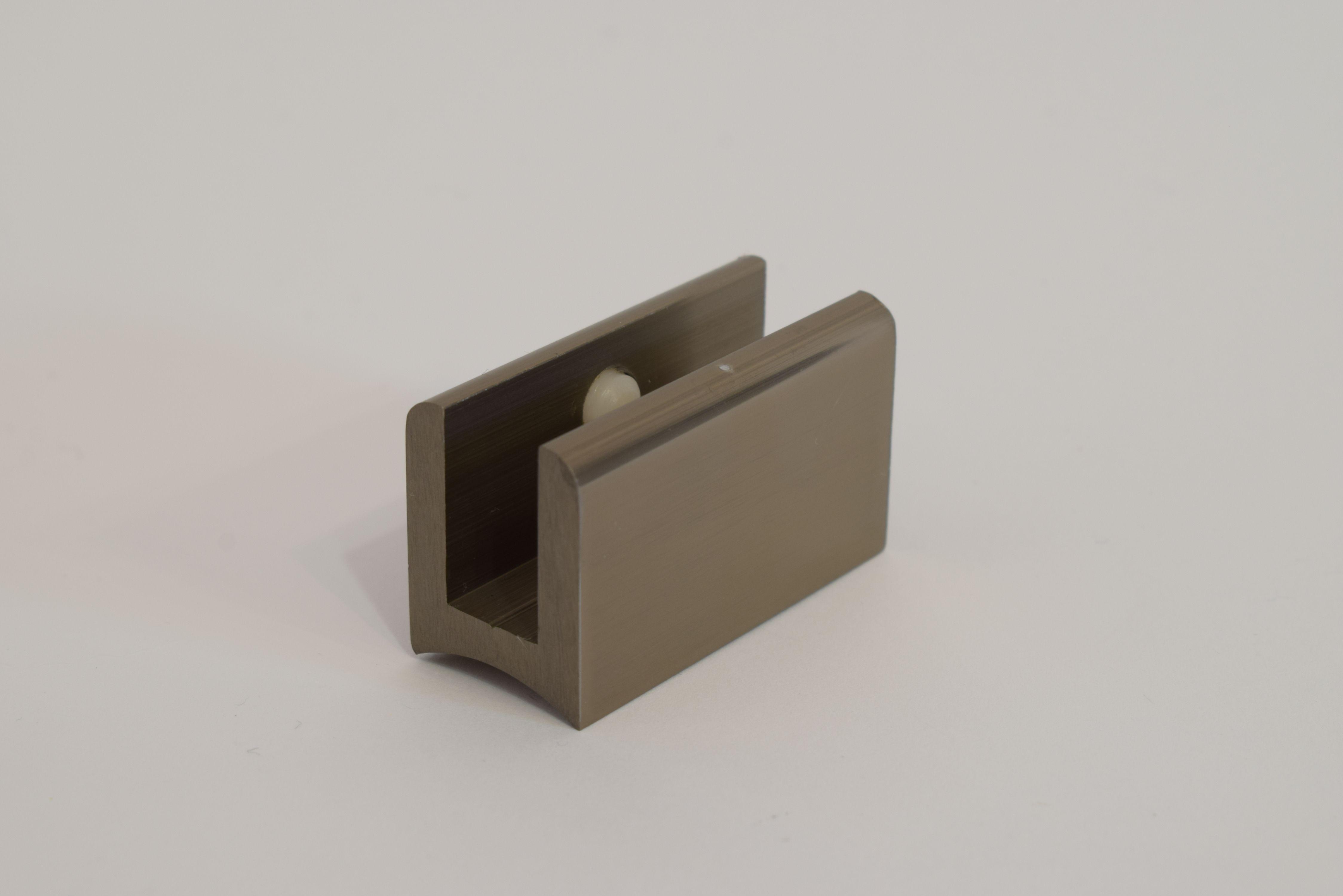 Тримач скла до алюмінієвих поручнів тип коло Шампань (10641ш)