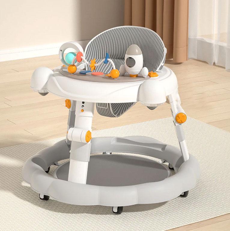 Ходунки на 7-18 месяцев до 20 кг с музыкальным игровым столиком и регулировкой высоты на колесиках (Е500337)