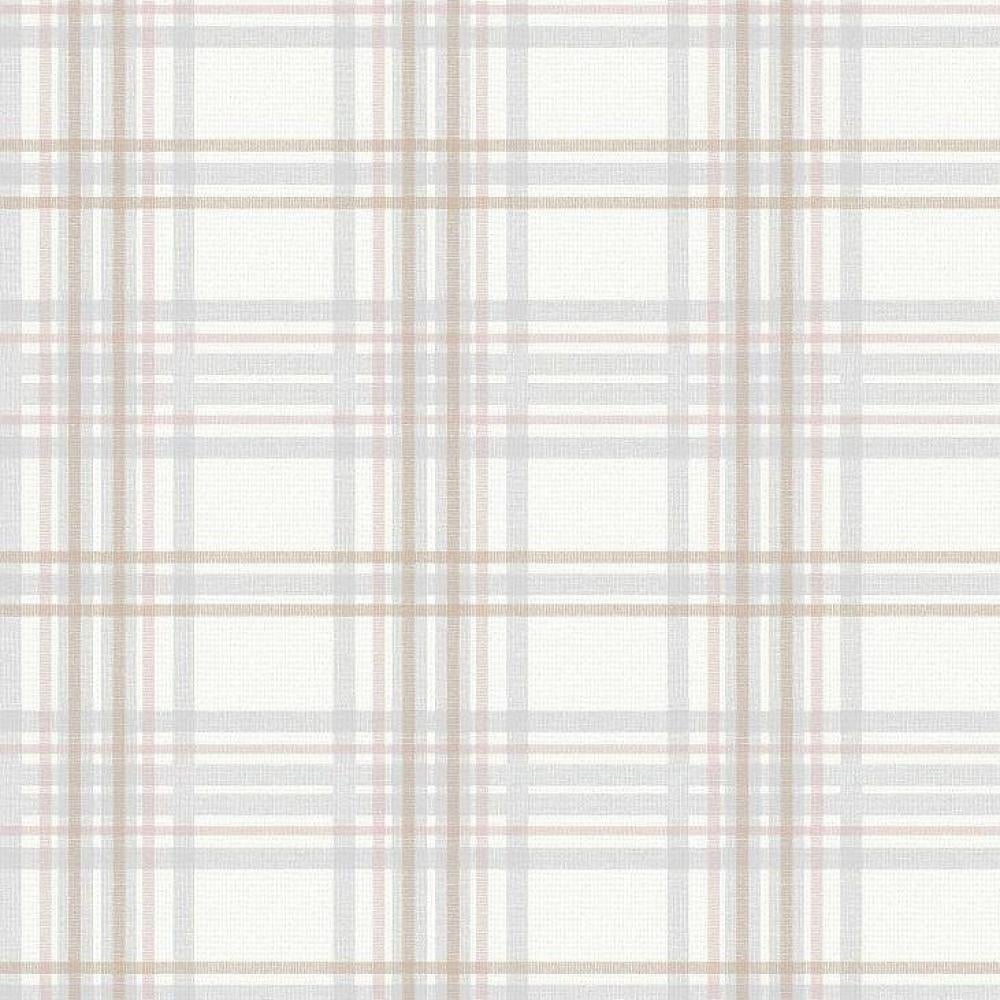 Обои виниловые на флизелиновой основе GrahamBrown Highland 105825 0,53х10,05 м Серый/Розовый