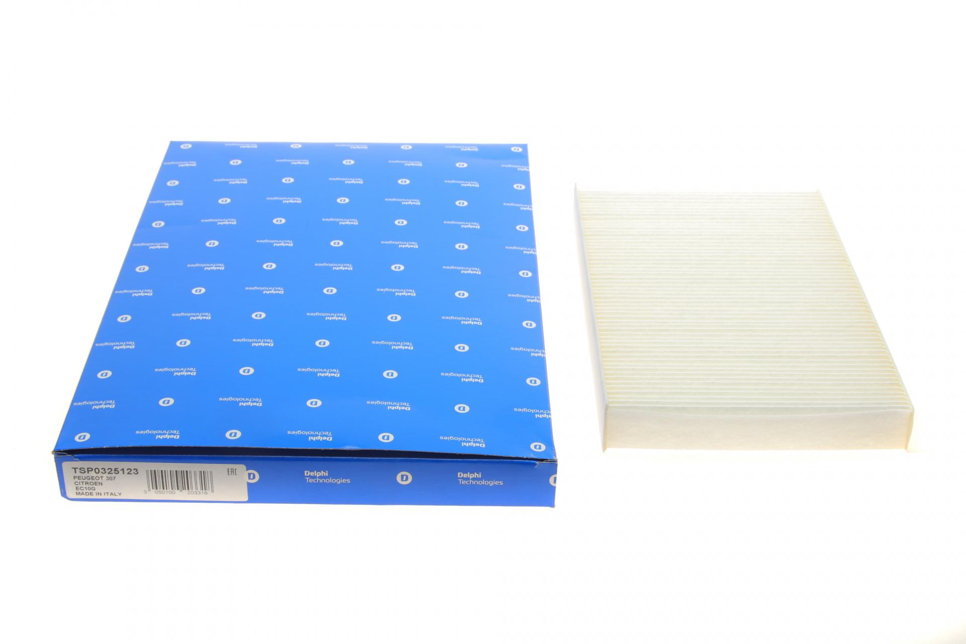 Фільтр салону DELPHI для Citroen C2/C3/C4/Peugeot 307/308 00- (TSP0325123)