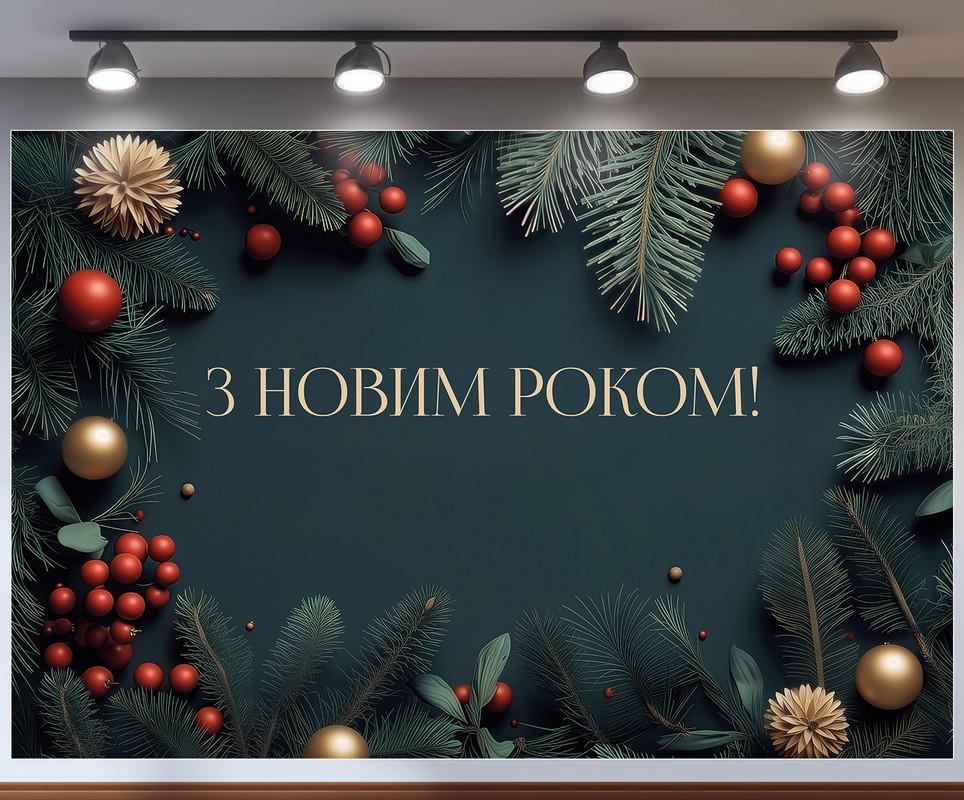 Баннер-фотозона Новый год 180x120 см №46322 Баннер-фотозона Новый год 180x120 см №46322