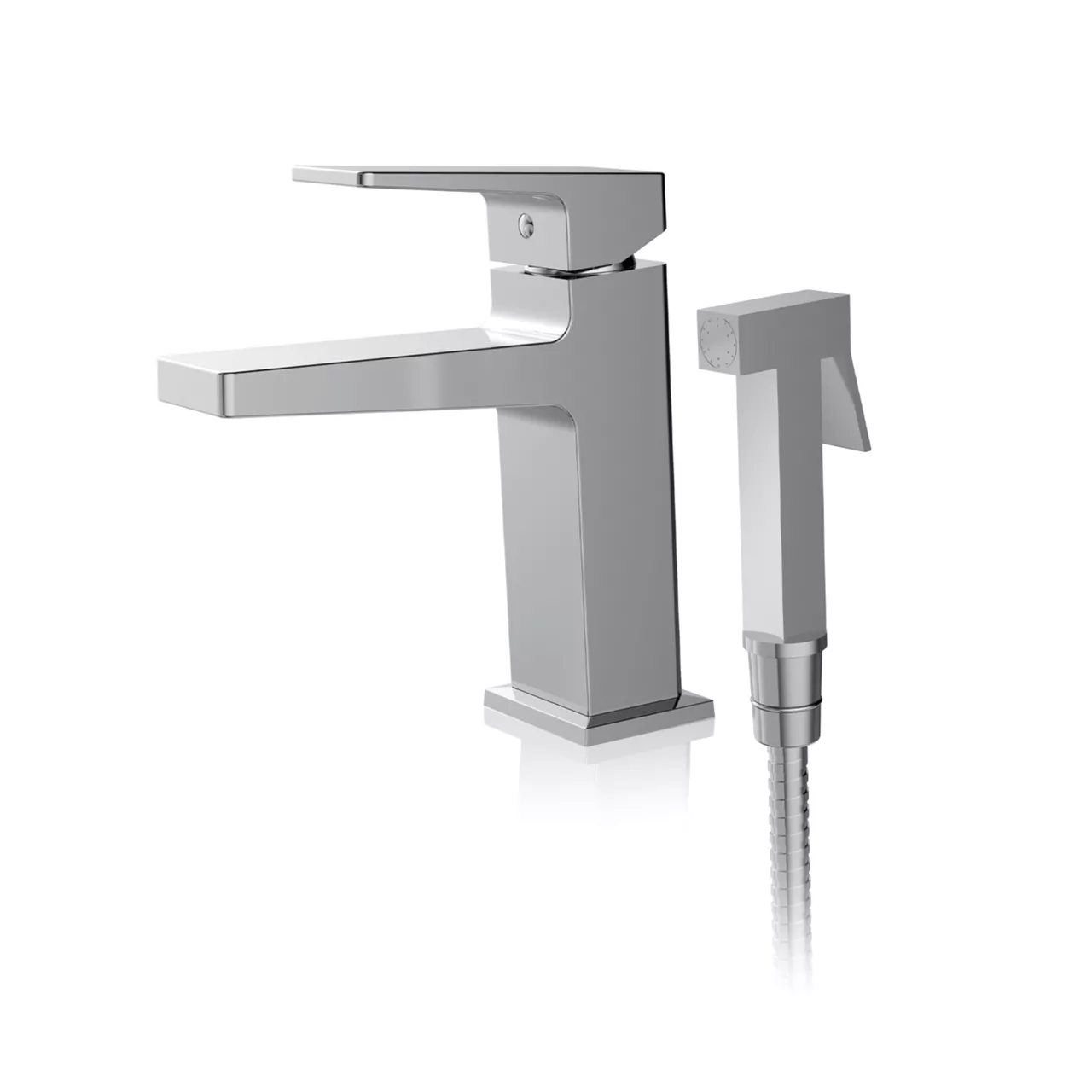 Смеситель для умывальника FAOP A1009-1 с гигиеническим душем (24582584)