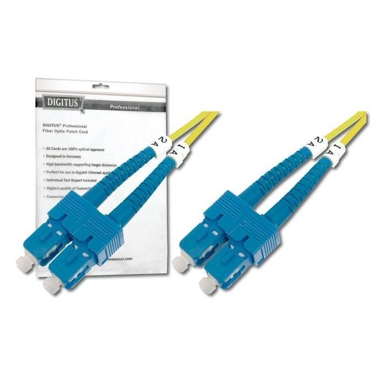 Патч-корд волоконно-оптичний Digitus SC-SC OS2 2 м Жовтий (DK-2922-02) - фото 2