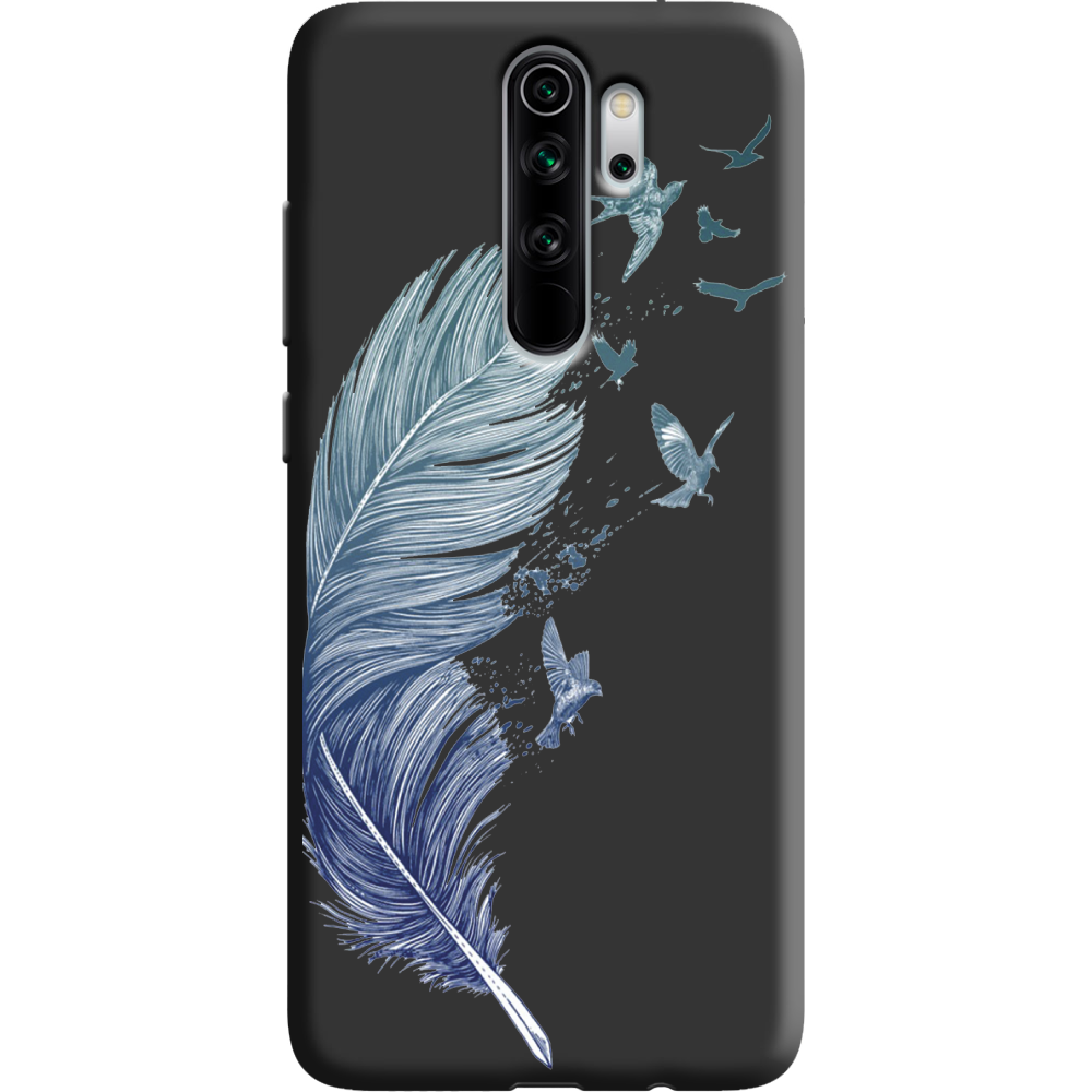 Чехол Boxface Xiaomi Redmi Note 8 Pro Feather Черный силикон (38222-cc38-38664)
