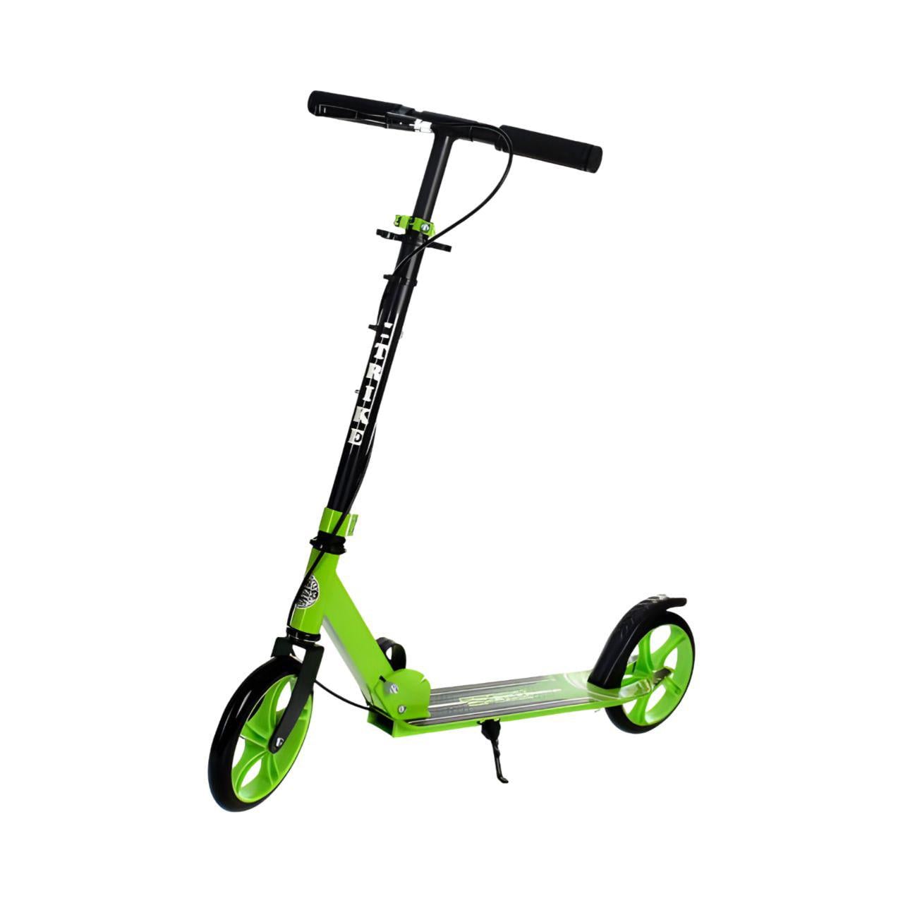 Самокат городской SR 2-051-GR1 алюминий/сталь ручной тормоз/подставка/ремень для переноски Зеленый (26468242)
