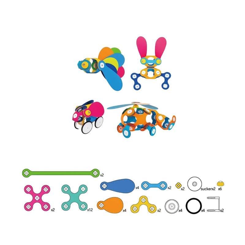 Конструктор магнітний 48 деталей Multicolor (155953) - фото 3 Конструктор магнітний 48 деталей Multicolor (155953) - фото 3