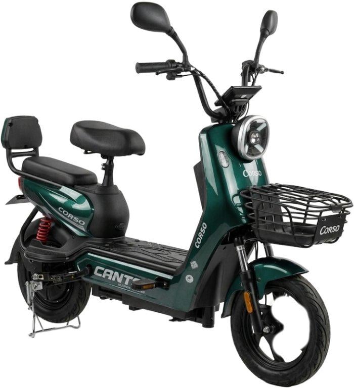 Электроскутер двухместный Corso Conto 500W 48V/20Ah Зеленый
