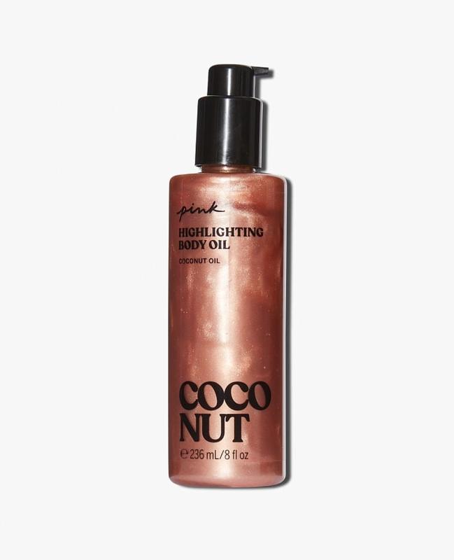 Масло кокосовое для тела Victoria's Secret Pink Coconut Highlighting Oil с шимером 236 мл (17832965) - фото 1