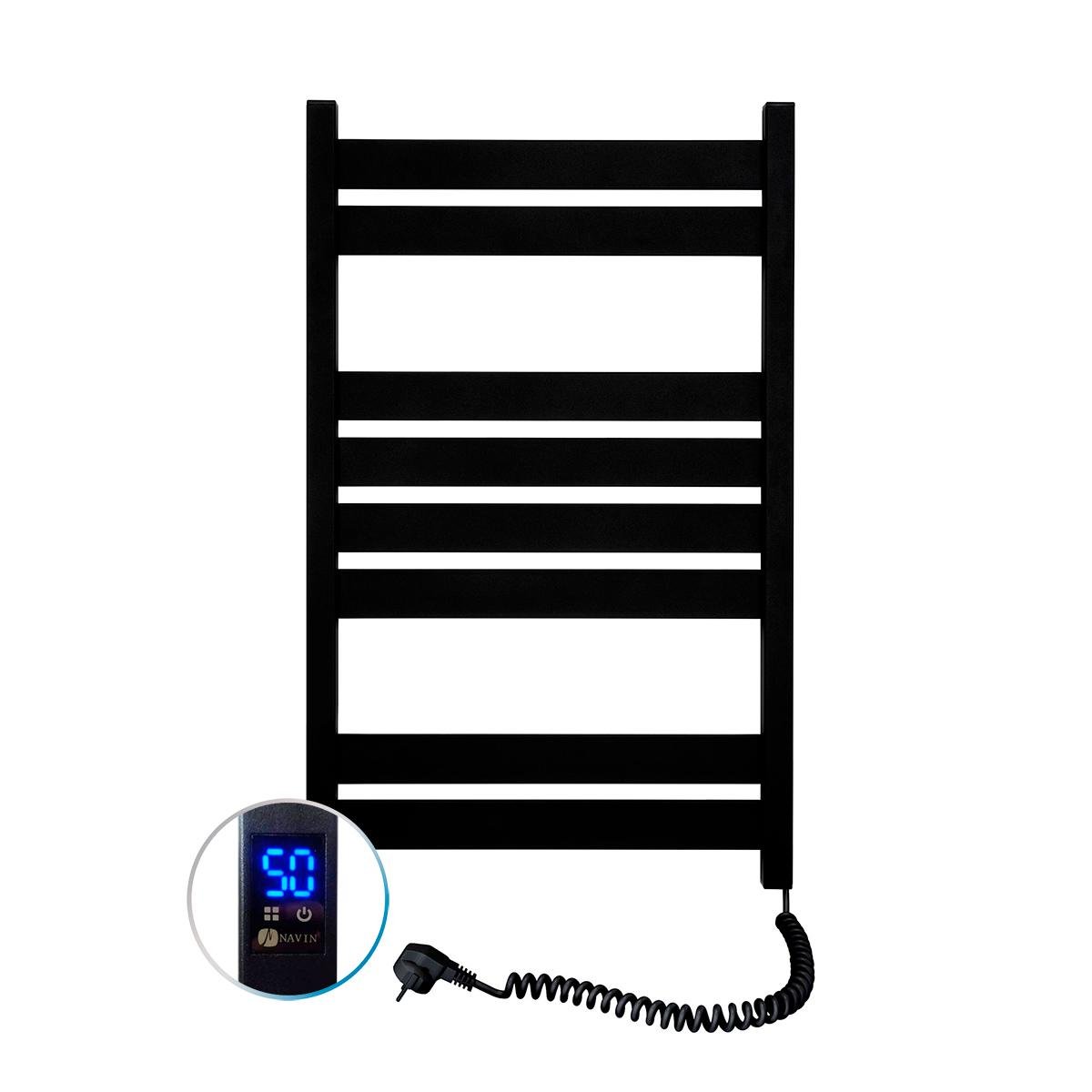 Рушникосушарка електрична NAVIN Largo Sensor правобічна 500х800 мм Чорний (S12-244053-5080)
