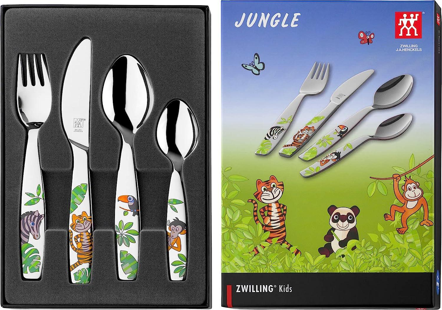 Набір дитячих столових приборів Jungle Twin Kids Zwilling 4 предмети (07135-210-0) - фото 9