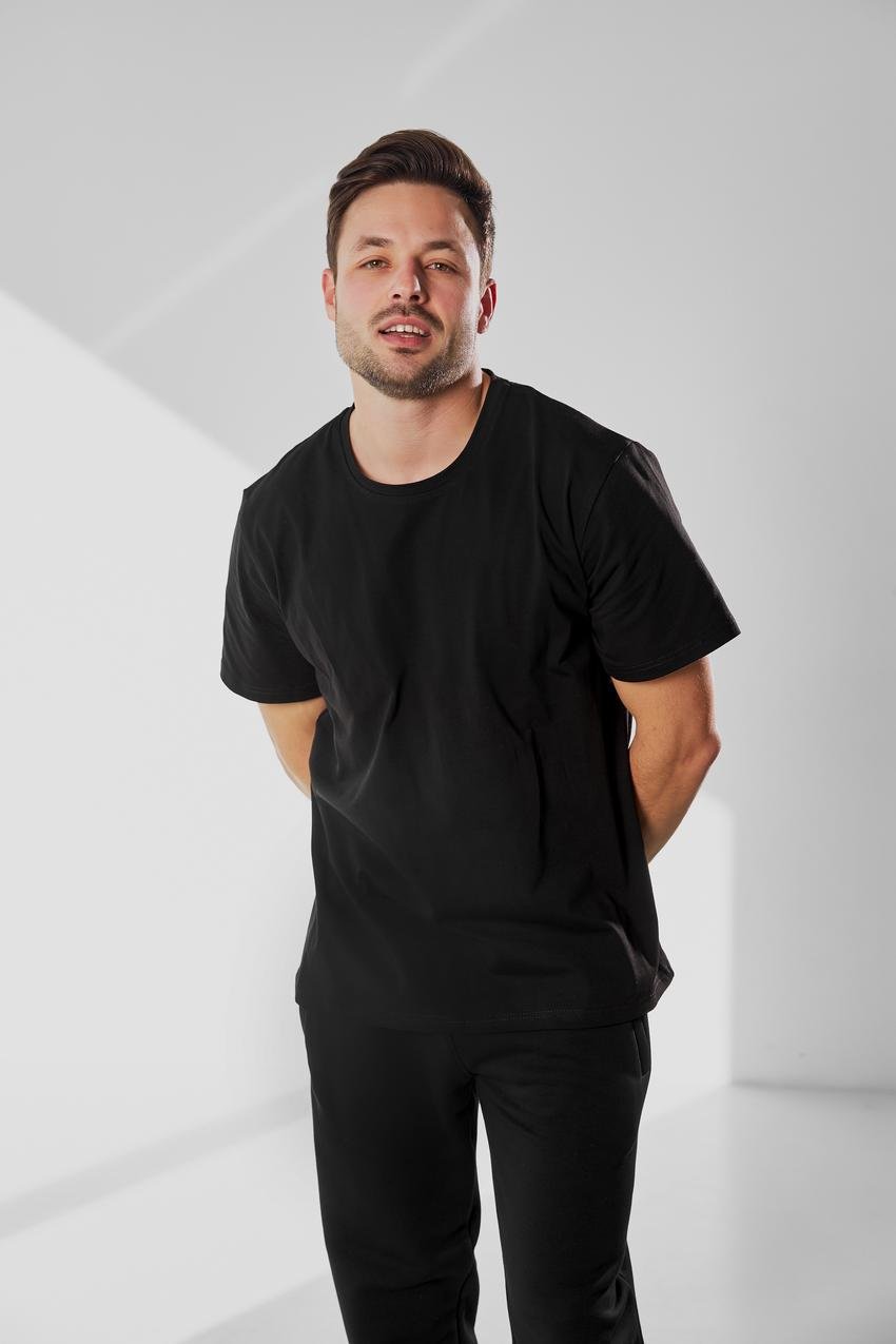 Футболка мужская XL Черный (М100)