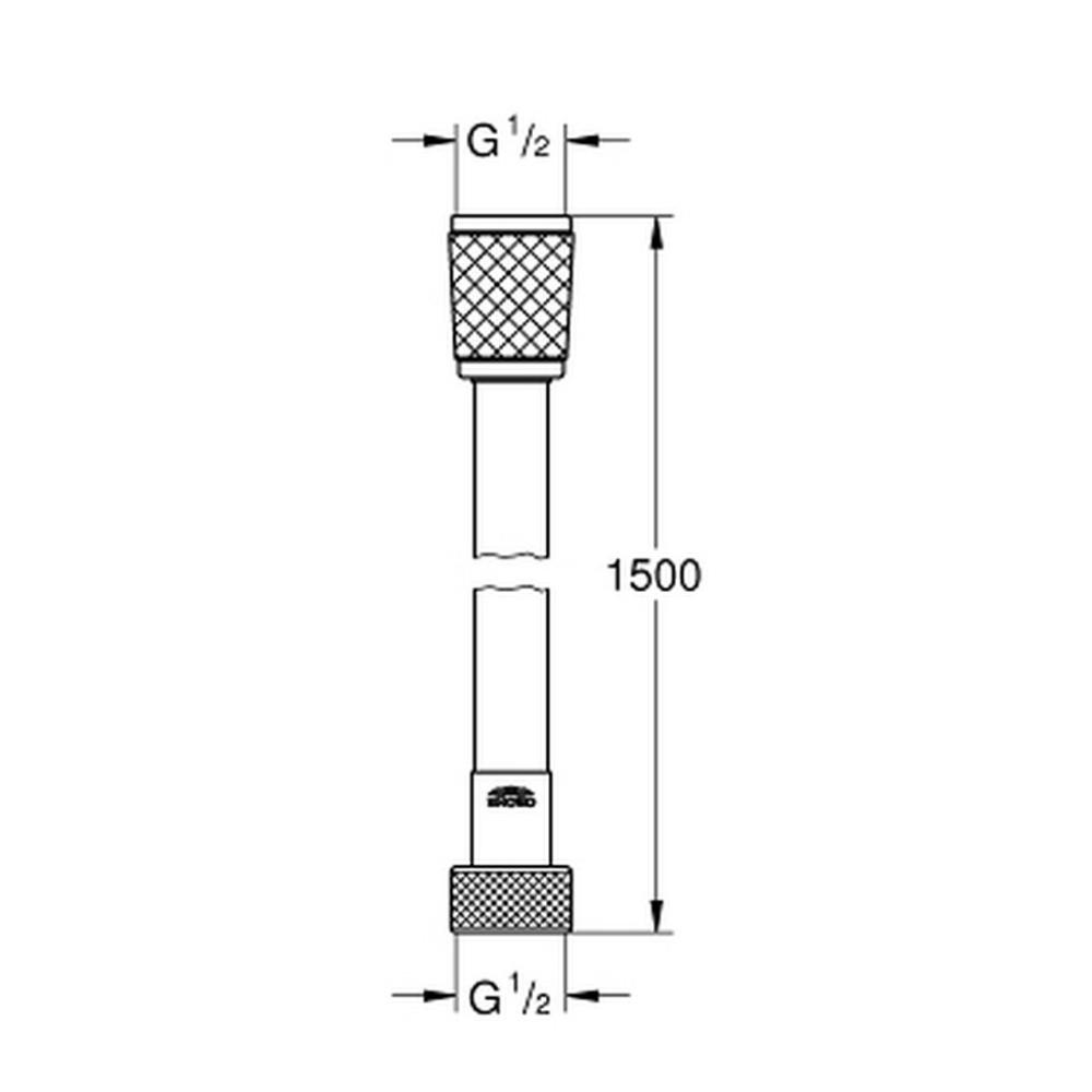 Шланг для душу Grohe Relexaflex 45973001 силіконовий 1500 мм Хром (111184) - фото 2