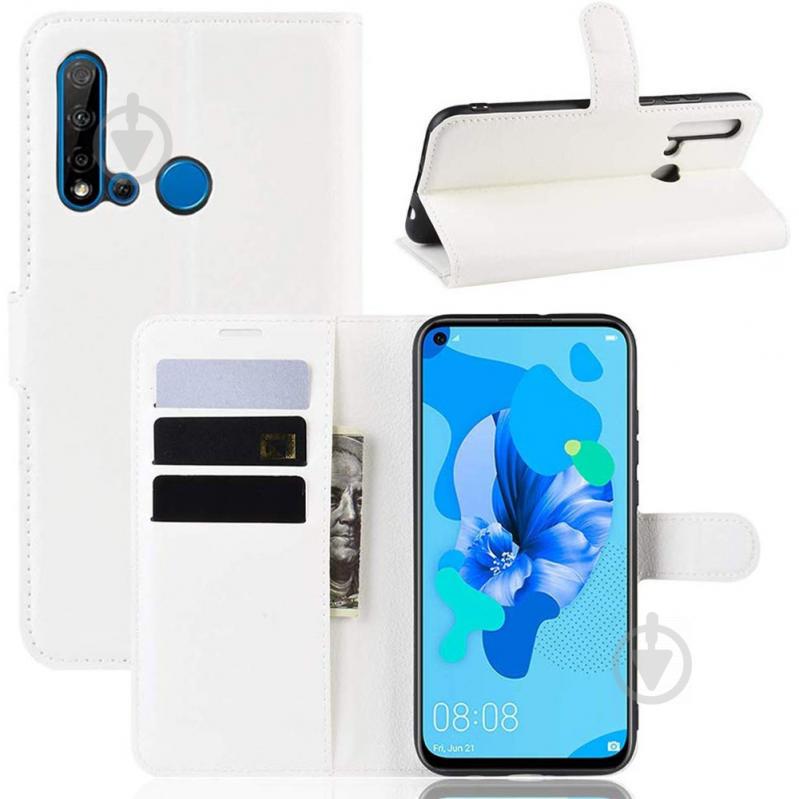 Чехол-книжка Litchie Wallet для Huawei P20 Lite 2019 / Nova 5i White (hub_lWyc74448) - фото 2