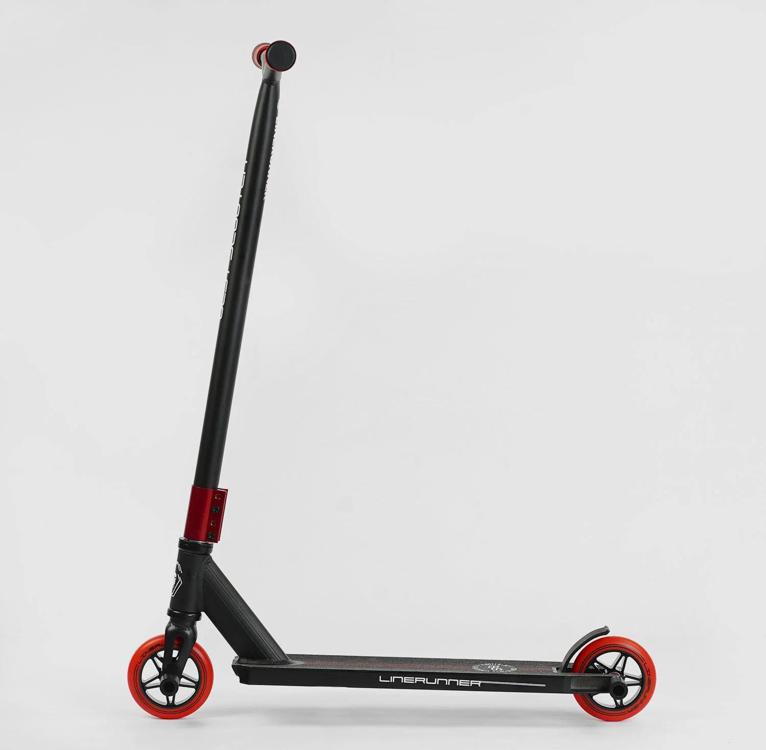 Самокат трюковий Best Scooter LineRunner Black/Red (129760) - фото 4