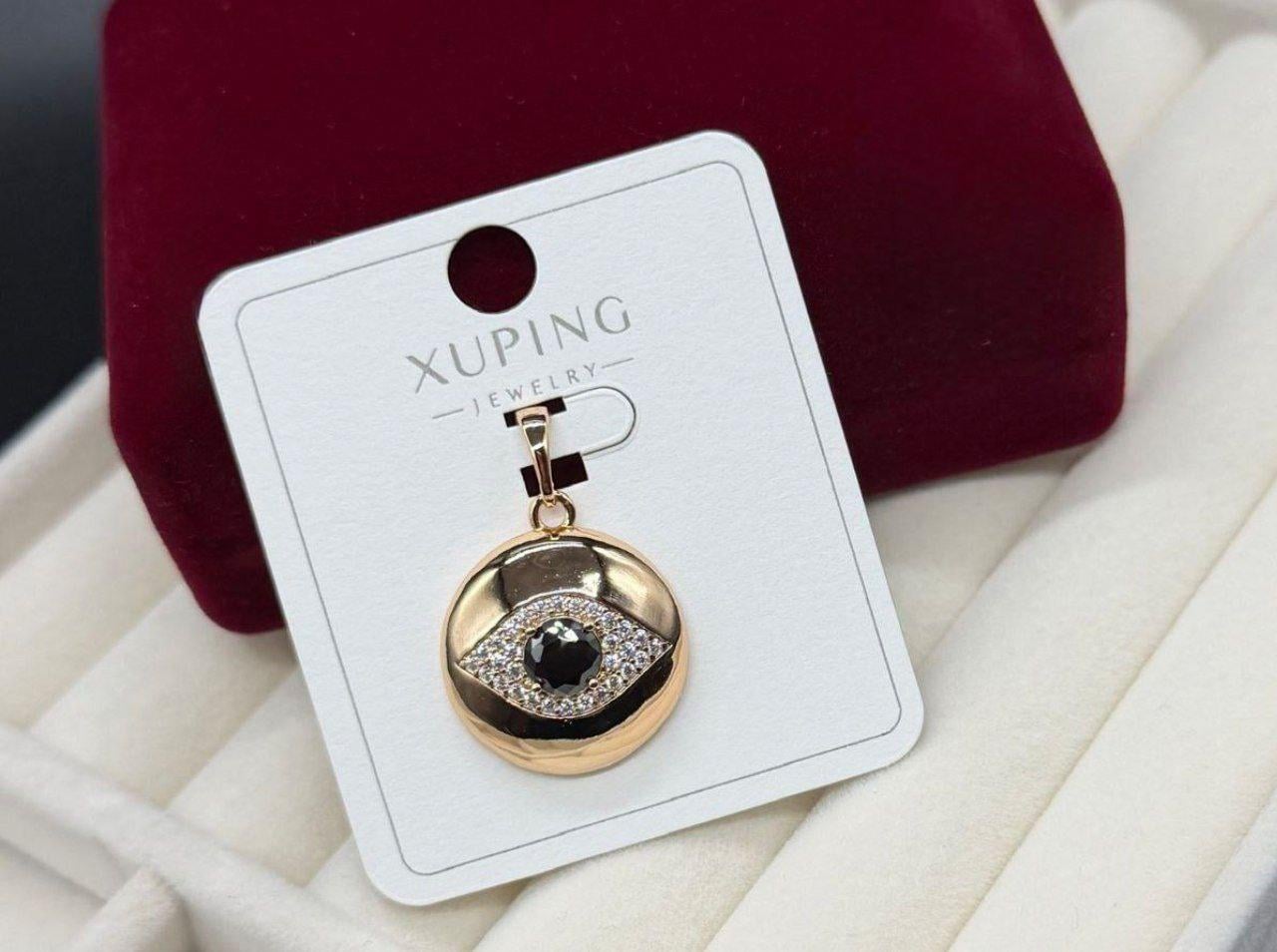Подвеска Xuping Круглый глаз из медицинского золота с камнями Золотой (2904565771)