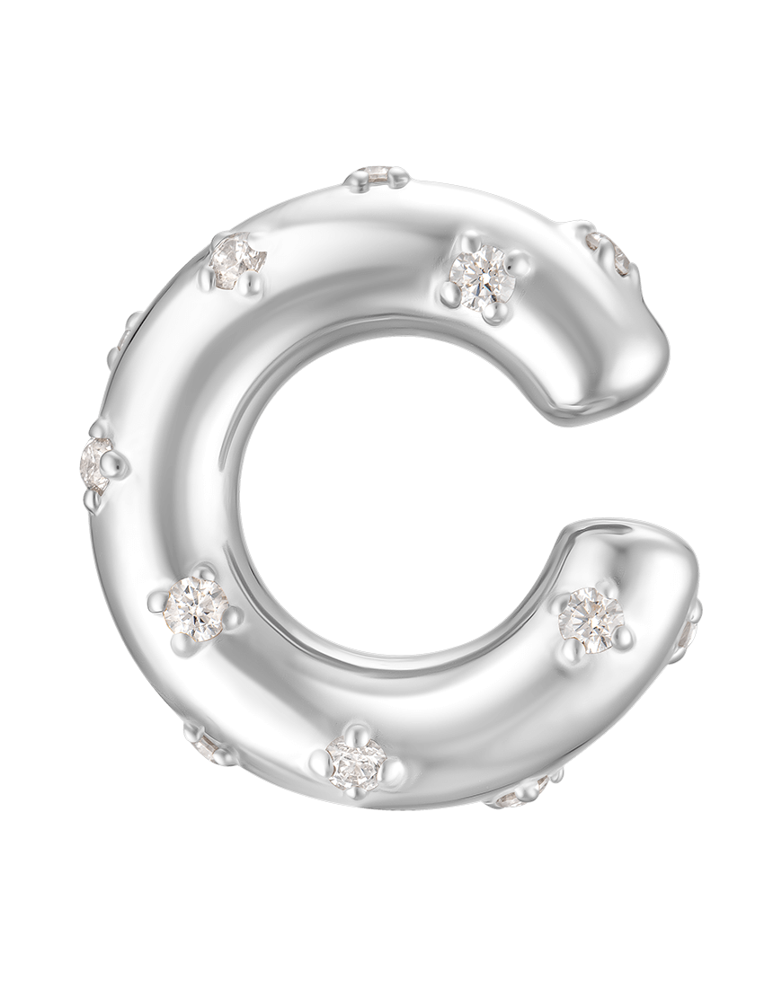 Каф Spark white жіночий RIMMART JEWELRY срібний One size