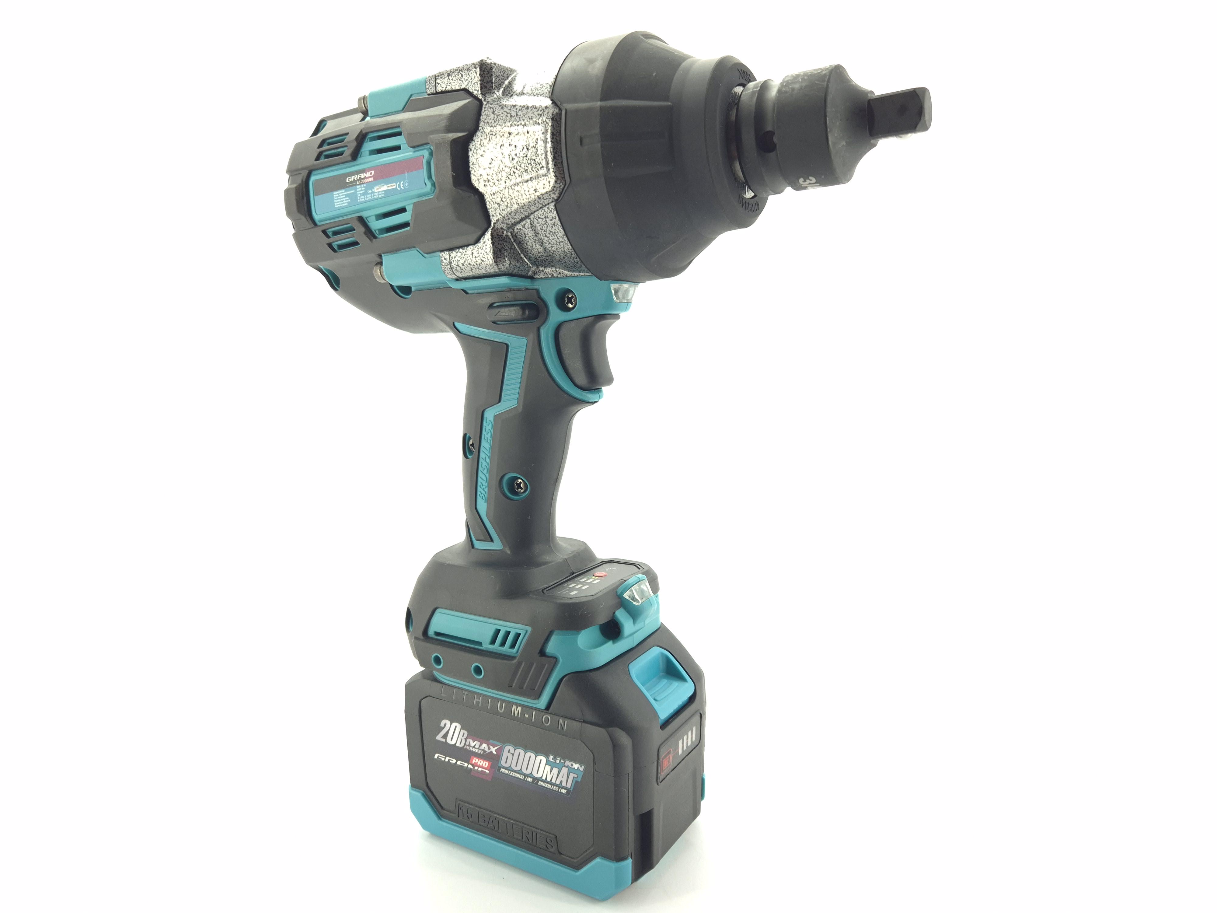 Гайковерт акумуляторний ударний Grand АГ-2000 UBL - фото 4 Гайковерт акумуляторний ударний Grand АГ-2000 UBL - фото 4