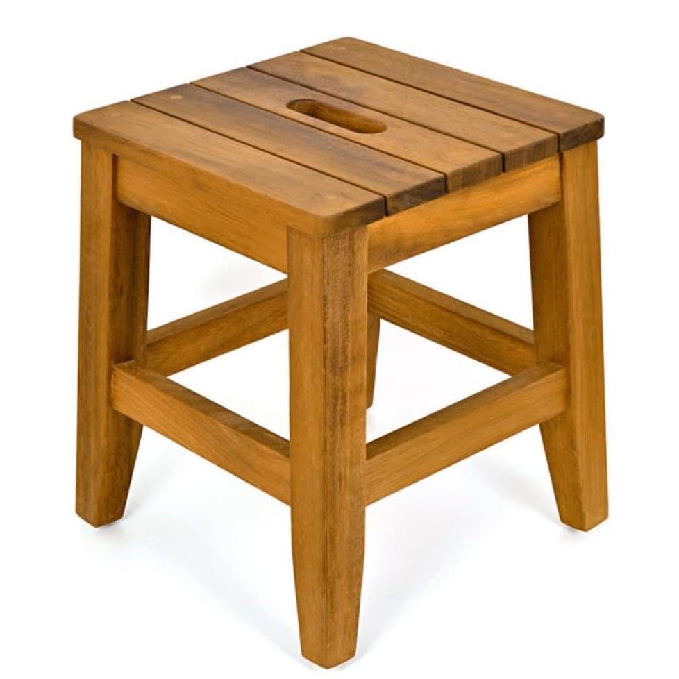 Табурет для ванной из дерева Парадена Охра (ТВН-000404)