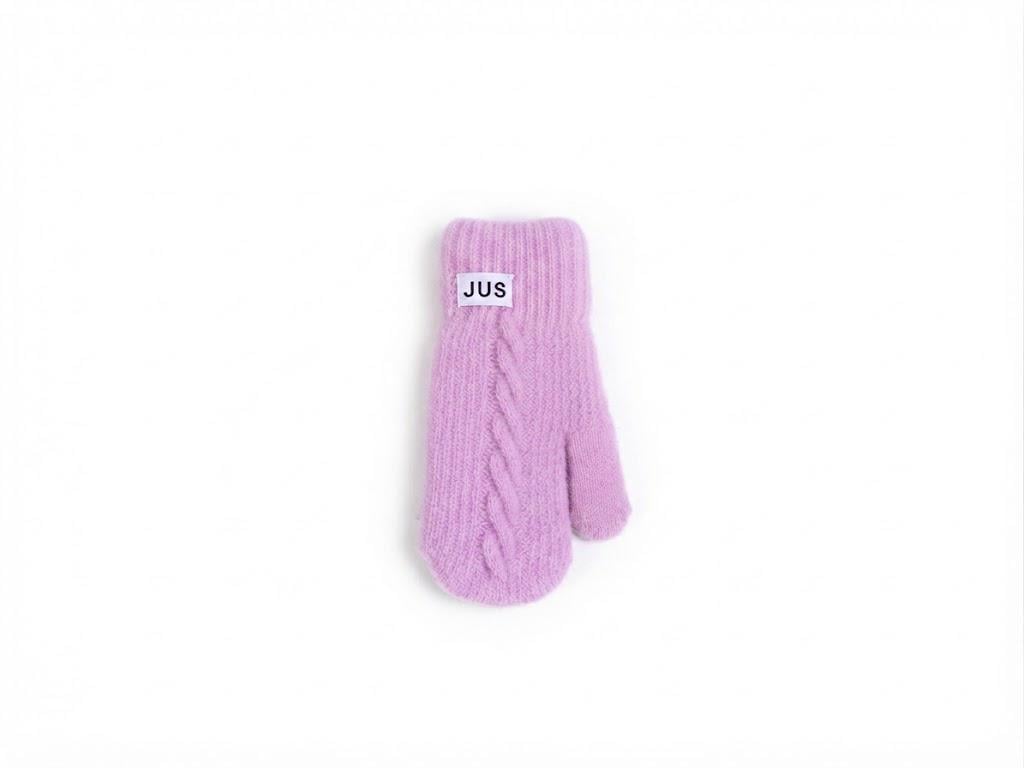 Перчатки детские зимние двойные J1009 Фиолетовый (FFR01807)