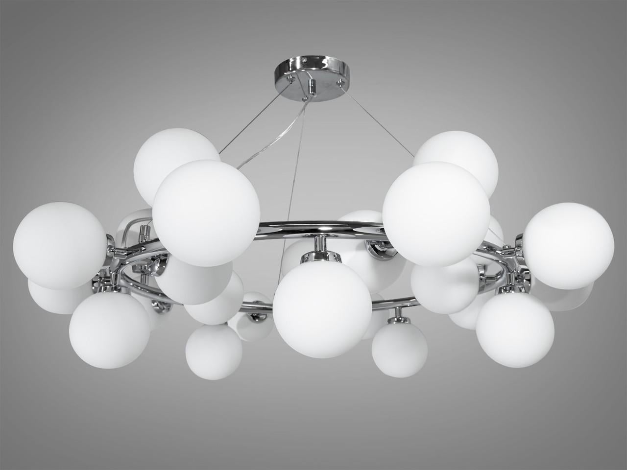 Люстра LQ7063-25CH-LS Пузырьки на 25 ламп Хром (2179357323) Люстра LQ7063-25CH-LS Пузырьки на 25 ламп Хром (2179357323)