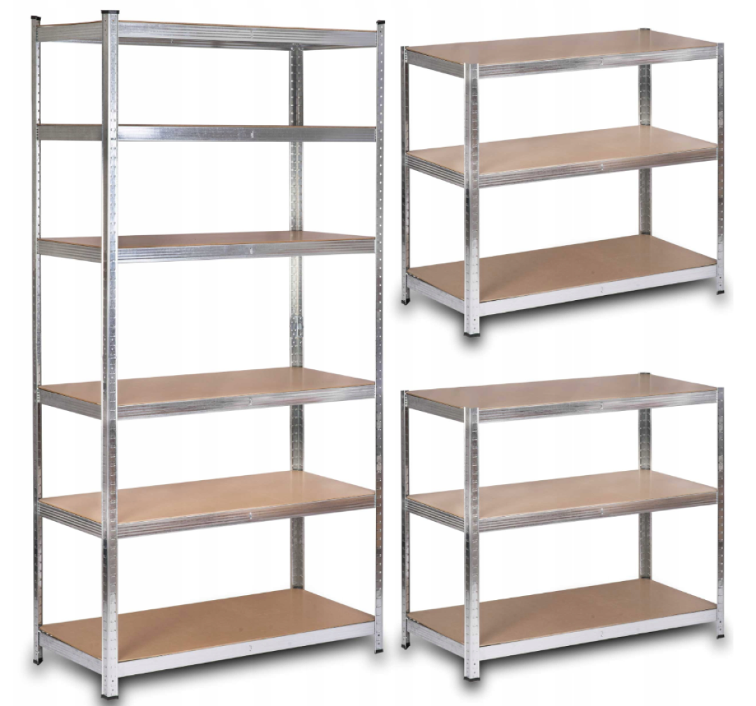 Стелаж металевий Bonro G2211 для кладовки комори підвалу 6 полиць 220х110х50 см (42401123) - фото 3 Стелаж металевий Bonro G2211 для кладовки комори підвалу 6 полиць 220х110х50 см (42401123) - фото 3