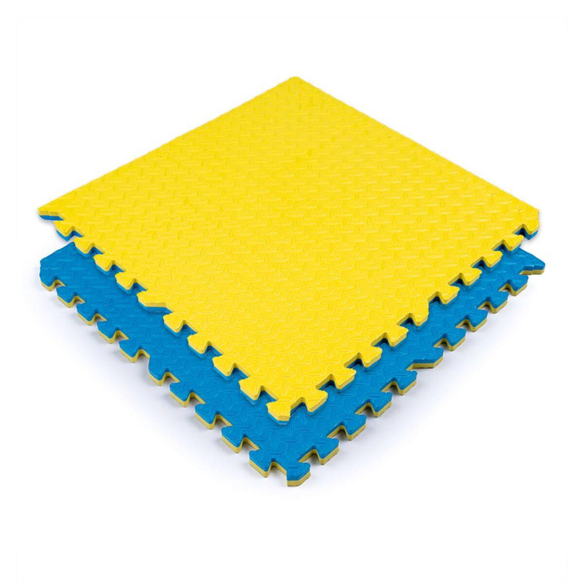 Напольное покрытие модульное Sticker Wall SW-00001845 двухстороннее 600x600x20 мм Yellow/Blue (991943842)