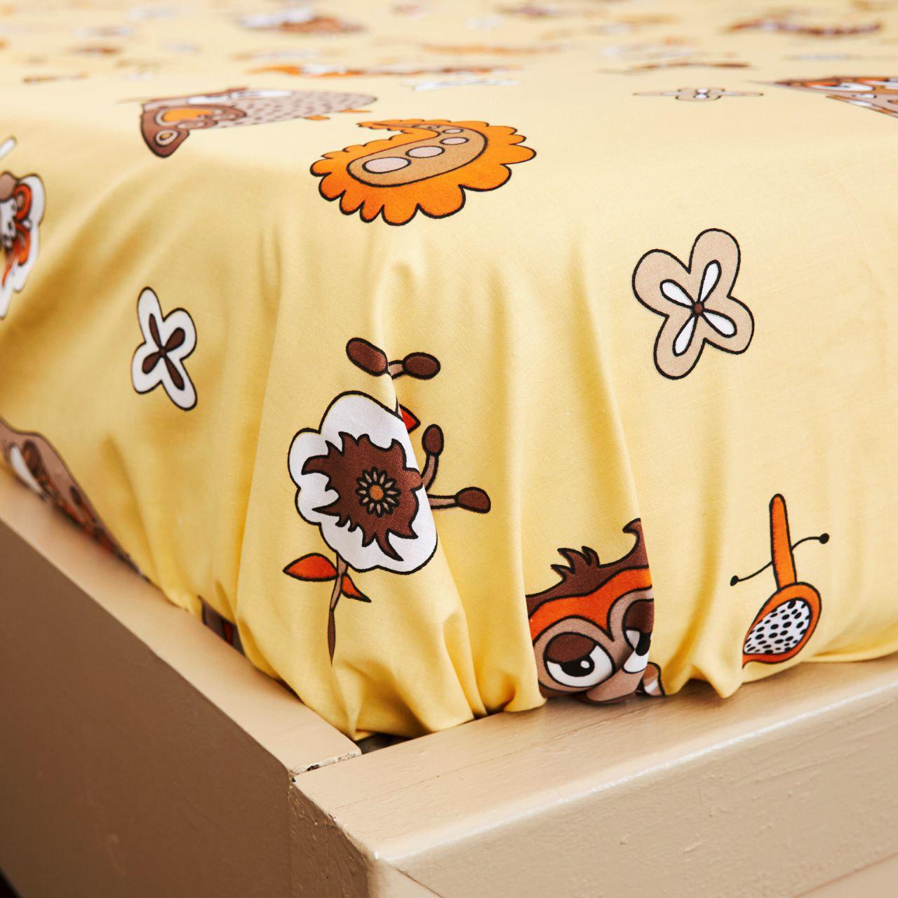 Простынь на резинке Совенки бязь 60х120х10 см (20020839) Простынь на резинке Совенки бязь 60х120х10 см (20020839)