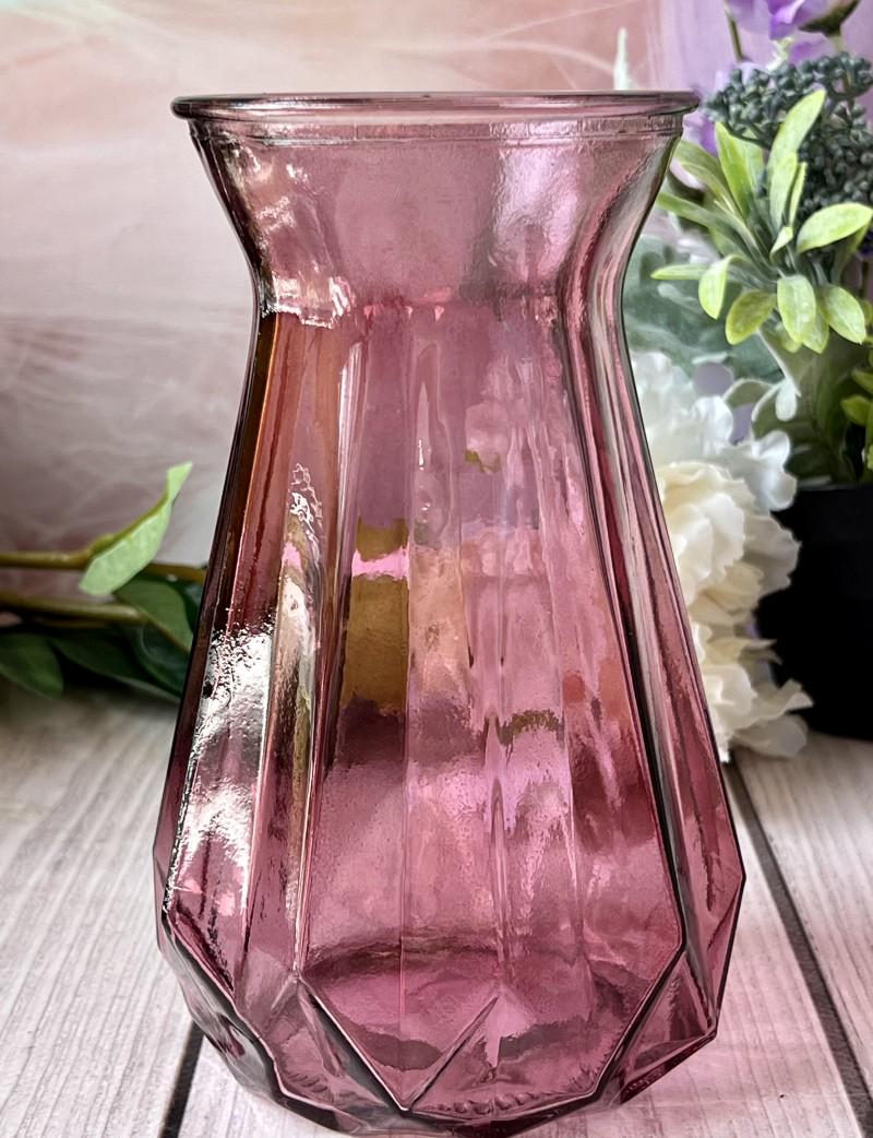 Ваза стеклянная VIVA Ombre 18 см Фиолетово-красный (10976520)