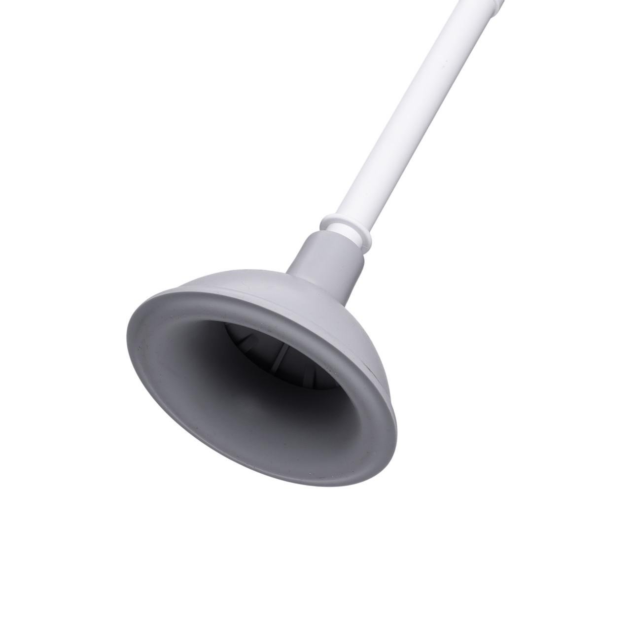 Ершик для чистки туалета с подставкой и вантузом HP-35015-28 50 см Серый (A-035251) - фото 3
