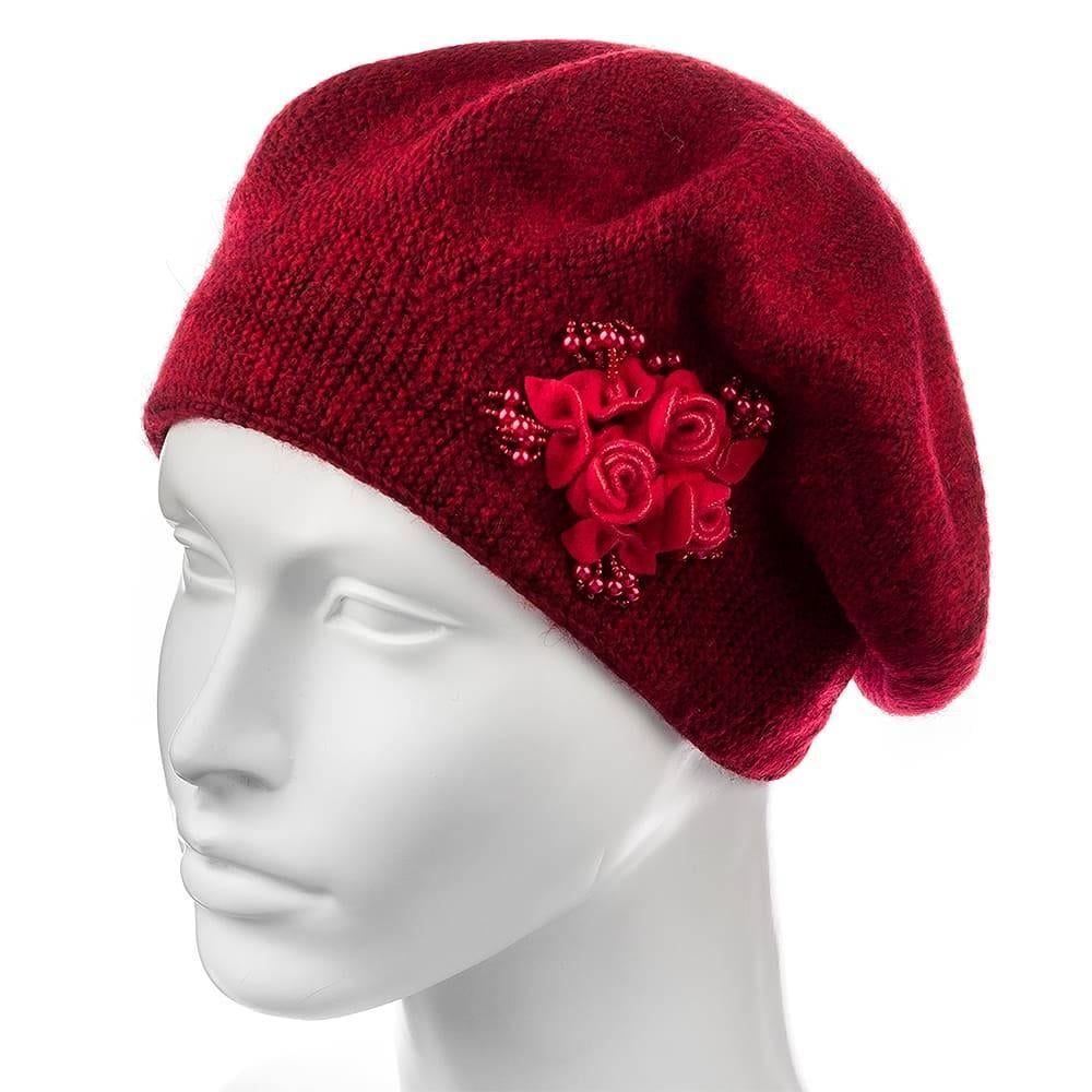 Берет жіночий із декором Atrics WH661 р. 56-59 Червоний (1464741438)