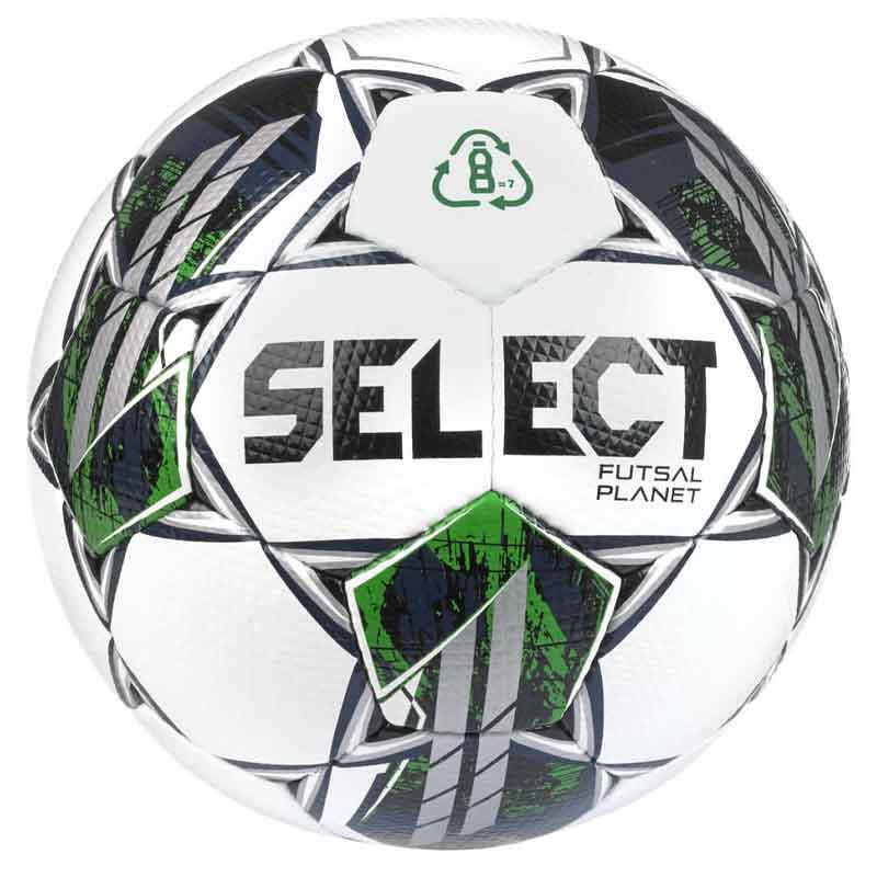 М'яч футзальний Select Futsal Planet v22 Уні р. 4 Біло-зелений (103346-327)