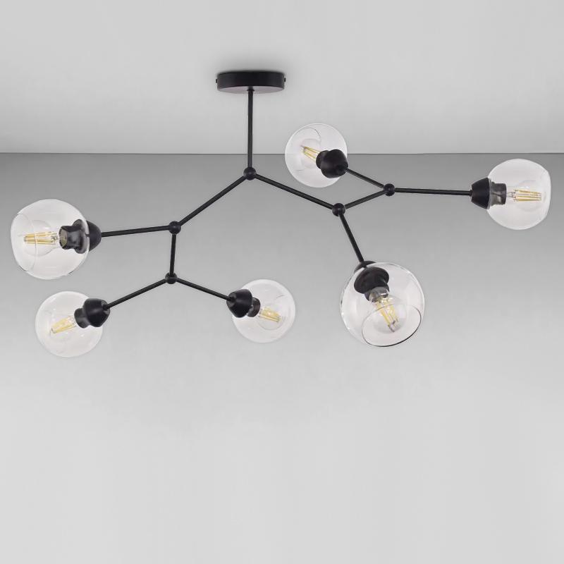 Люстра молекула подвесная Light House S-18113/6 1080х860х550 мм Черный