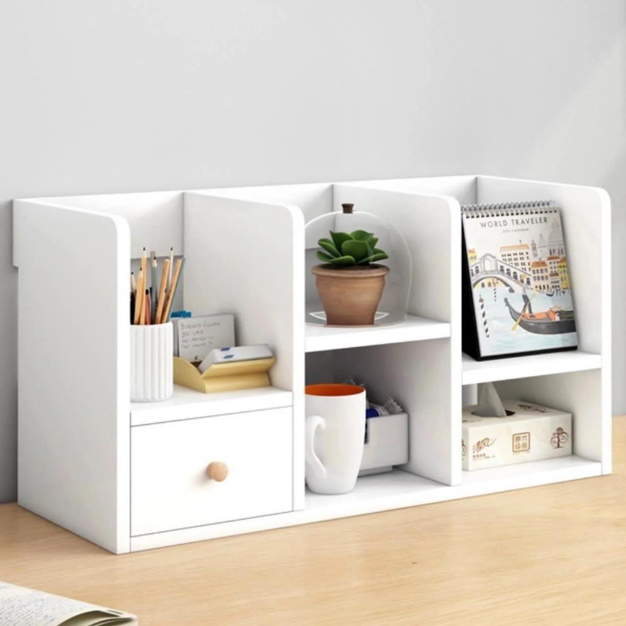 Полиця-надбудова настільна з дерева Алевіна зефір (АКД-011420)